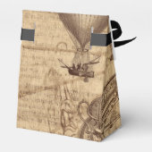 oud steampunk perkament bedankdoosjes (Achterkant)