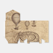 oud steampunk perkament bedankdoosjes (Uitgevouwen)