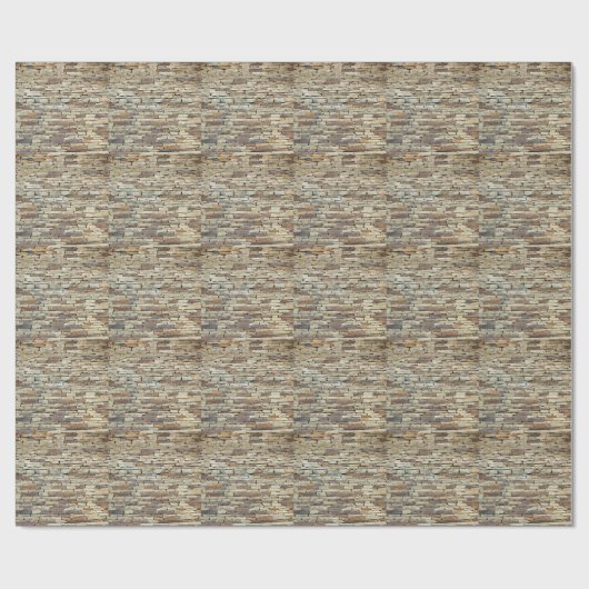 Oud-steenwandtextuur Cadeaupapier (Vlak)