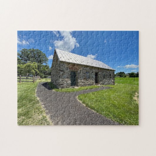 Oud stenen gebouw legpuzzel (Horizontaal)