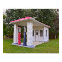 Oud tankstation in Red Oak II, Missouri