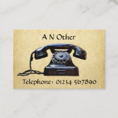 Oud Telefoon Afbeelding Visitekaartje (Voorkant)