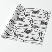 Oud telefoonnummer cadeaupapier (Uitgerold)