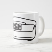 Oud telefoonnummer extra grote beker (Voorkant rechts)