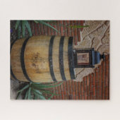 Oud Tequila Barrel met Lantern Legpuzzel (Horizontaal)