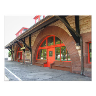 Oud treinstation ~ Foto Afdruk