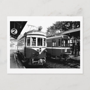 Oud treinstation van Mino, Japan Ansichtkaart Briefkaart
