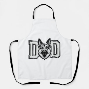Oud Vector Shirt Ontwerp voor Duitse Herders Vader Schort