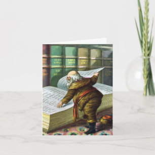 Oud Victoraans Kerstmis, dank je wel Sinterklaas Bedankkaart