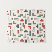 Oud vierkant vierkant naadloos patroon, achtergron wandkleed (Voorkant (horizontaal))