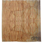 oud vuil doek douchegordijn (Voorkant)