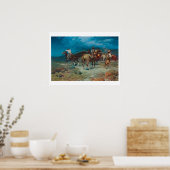 Oud West Cowboys Rustlers Art Print Poster (Keuken)