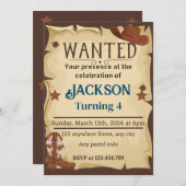 Oud Westen "gewild poster" Kaart (Voorkant / Achterkant)