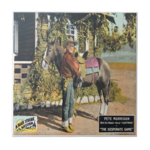 Oud Western Cowboy Movie Poster Print Tile Tegeltje