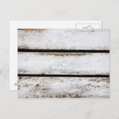 Oud wit hout briefkaart (Voorkant / Achterkant)