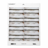 Oud wit hout etiket (Full Sheet)