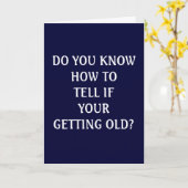 "OUD WORDEN" 50E VERJAARDAG HUMOR KAART (Gele Bloem)