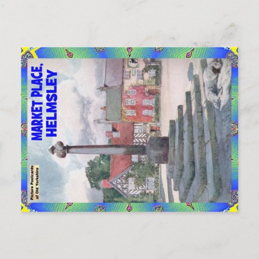 OUD YORKSHIRE - MARKTPLAATS - HELMSLEY BRIEFKAART (Voorkant)