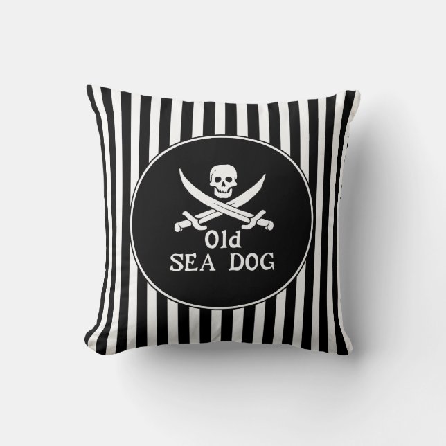 Oud Zee Dog Sierkussen (Voorkant)
