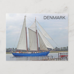Oud zeeschip, Denemarken Briefkaart! Briefkaart