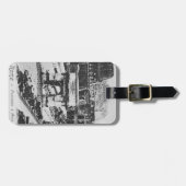  oud zwart wit Rome Colosseo  Bagagelabel (Voorkant horizontaal)