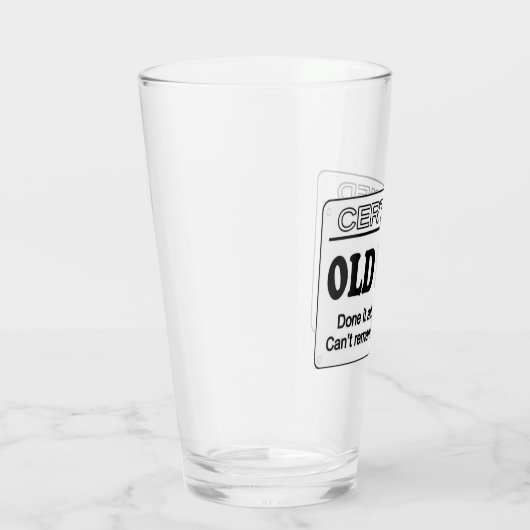 Oud zwoerd Drink glas (Rechts)