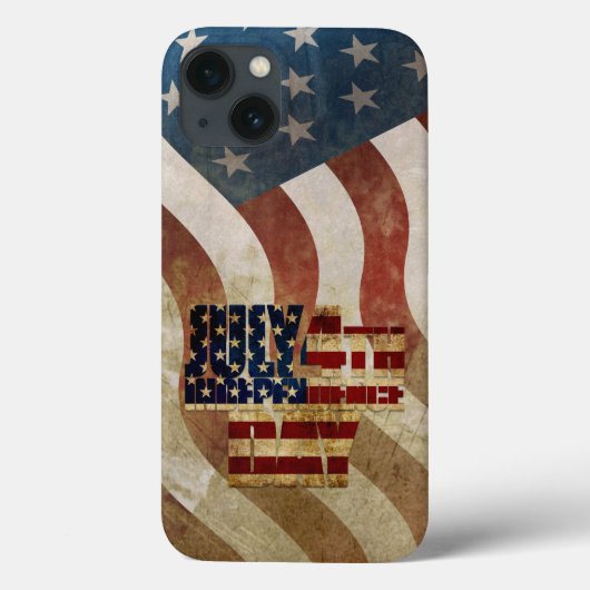 Oude 4 juli Onafhankelijkheidsdag ontwerp Case-Mate iPhone Case (Achterkant)