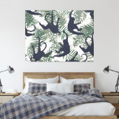 Oude Aap Patroon Canvas Afdruk (Insitu (Slaapkamer))
