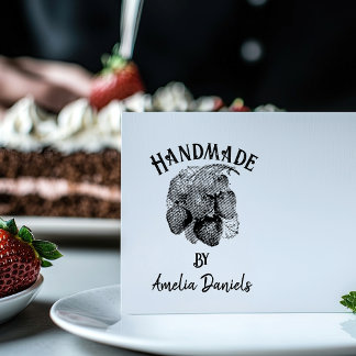 Oude Aardbei Handgemaakt Door Rubber Stempel