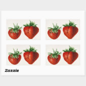 Oude Aardbei Rechthoekige Sticker (Vel)