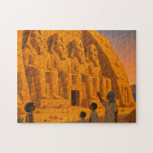 Oude Abu Simbel Heilige Puzzel Gold