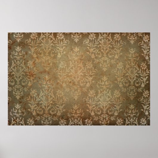 Oude  achtergrond. Grijze achtergrond Poster (Voorkant)