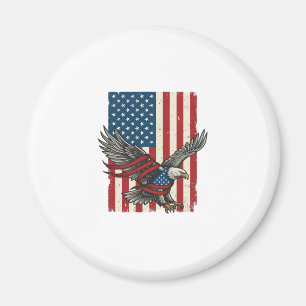 Oude Adelaar Vlag Vector Patriottisch Shirt Ontwer Magneet