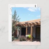 Oude Adobe Santa Fe New Mexico Briefkaart (Voorkant / Achterkant)