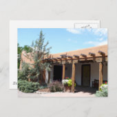 Oude Adobe Santa Fe New Mexico Briefkaart (Voorkant / Achterkant)