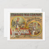 Oude advertentie voor Standard Wax Strings Briefkaart (Voorkant / Achterkant)