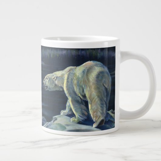 Oude afbeelding van ijsbeer, arctische zeedieren d jumbo mok (Rechts)