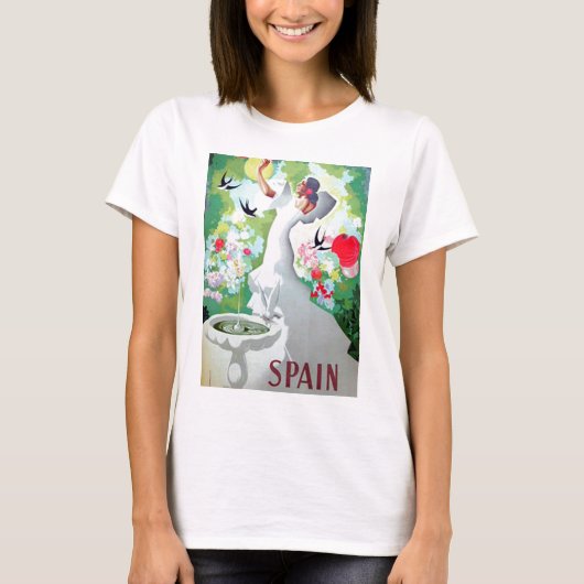Oude afbeelding van Spanje T-shirt (Voorkant)