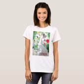 Oude afbeelding van Spanje T-shirt (Voorkant volledig)