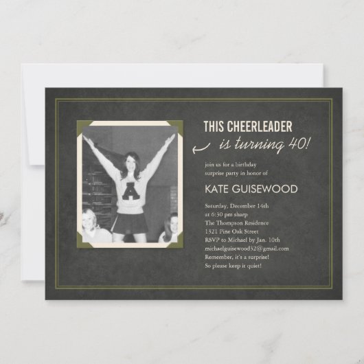 Oude Afbeelding Verpleegdag Invitaties (donker) Kaart (Voorkant)