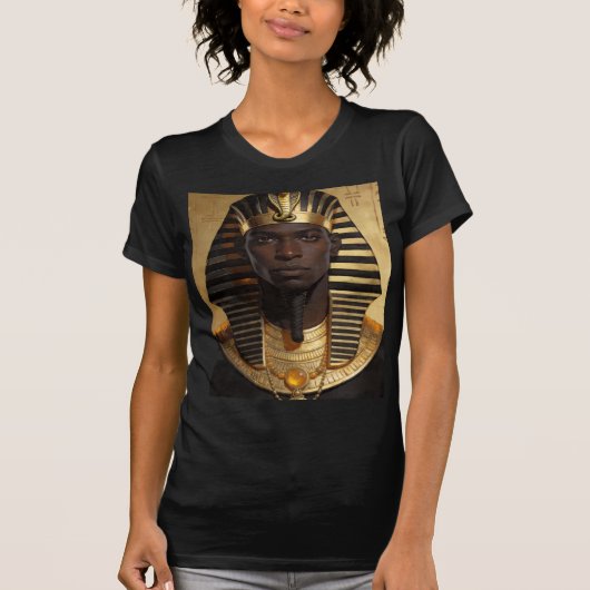Oude Afrikaanse Koning Moderne Kunst T-shirt (Voorkant)