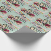 Oude Alice in Wonderland-theepartij aangepaste fee Cadeaupapier (Hoek)