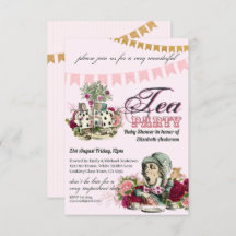 Oude Alice in Wonderland-theepartij aangepaste fee