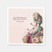 Oude Alice in Wonderland Theepartij Aangepaste Fee Servet (Voorkant)