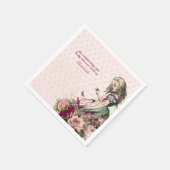 Oude Alice in Wonderland Theepartij Aangepaste Fee Servet (Hoek)