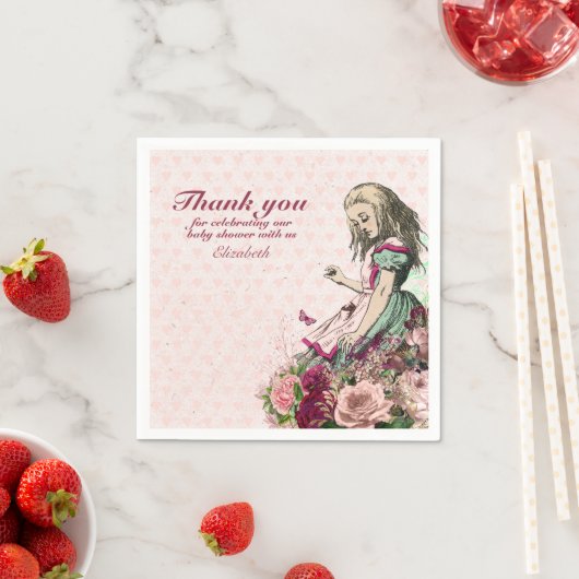 Oude Alice in Wonderland-theepartij aangepaste fee Servet (Insitu)