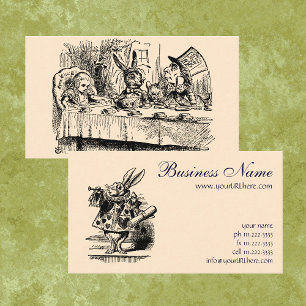 Oude Alice in Wonderland, Theesituatie Scene Visitekaartje