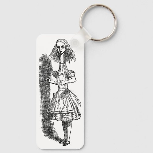 Oude Alice's Avonturen in Wonderland van Tenniel Sleutelhanger (Achterkant)