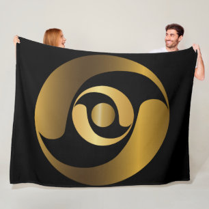 Oude Alien Mysteries Gold Crop Cirkel Fleece Deken