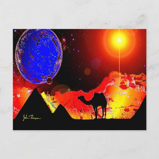 Oude Alien Ruins Post Card Briefkaart (Voorkant)